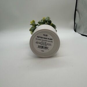 Potted Faux Plant with White Pot